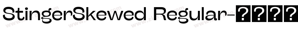 StingerSkewed Regular字体转换